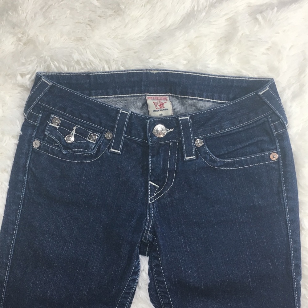 🔥True Religion🔥 Julie Jeans - Aqua Crystal - Picture 7 of 8